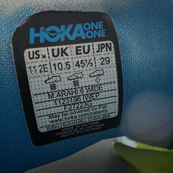 Hoka Arahi 6 Lace Up Athletic Running Shoes Sneakers Men's Size 11 2E (Wide) - Picture 8 of 8